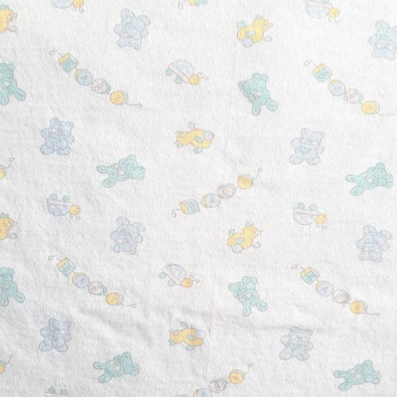 Vintage Honors Baby Bunny Bear Turtle Chick Swaddle Receiving Blanket 36" X 28" - Picture 3 of 4